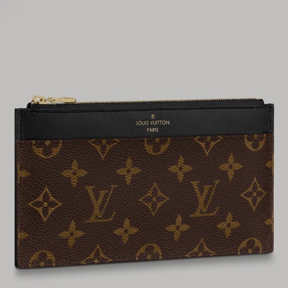 💯% Authentic Louis Vuitton Slim Purse Monogram Noir✨